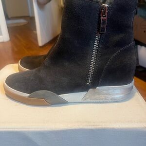 Dolce Vita Dark Gray Suede Boots